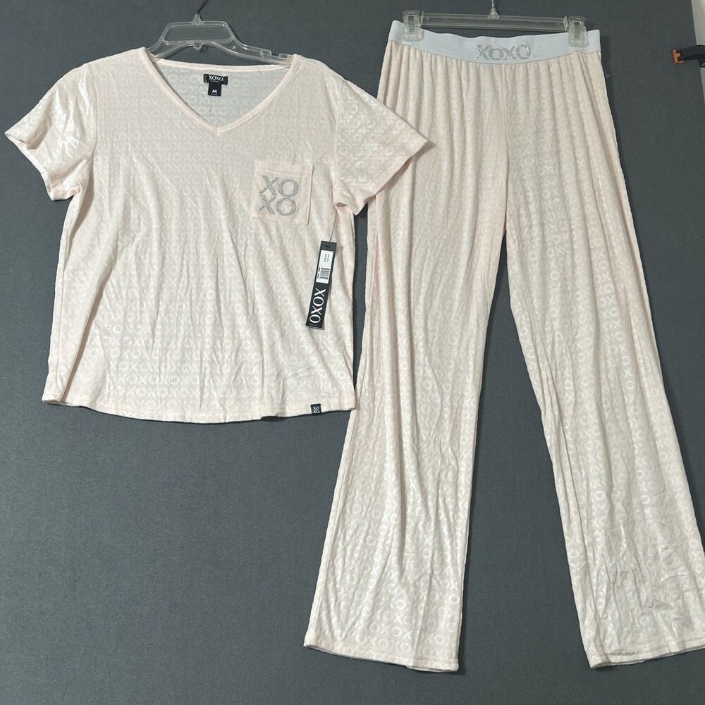 Xoxo Sleepwear Soft  Lounge Pants And Top Or Pajamas Pink New Sz M